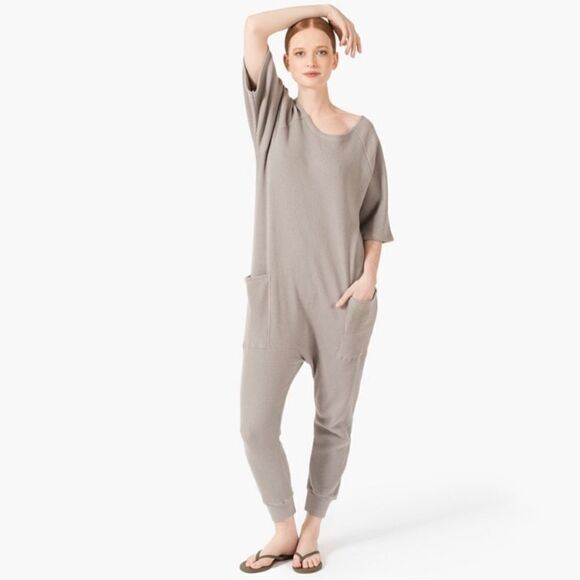 Tkees Waffle Jumpsuit Steel Gray size 2 - Picture 1 of 6